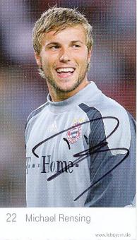 Michael Rensing  2007/2008  FC Bayern München  Fußball Autogrammkarte original signiert 