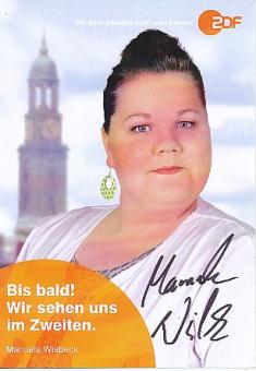 Manuela Wisbeck  Notruf Hafenkante ZDF Serien Autogrammkarte original signiert 