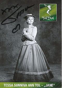 Tessa Sunniva van Tol  Tarzan  Musical  Autogrammkarte original signiert 