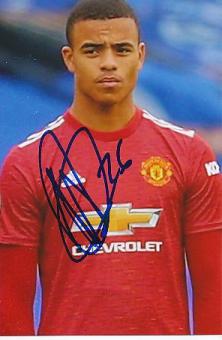 Mason Greenwood  Manchester United  Fußball Autogramm Foto original signiert 