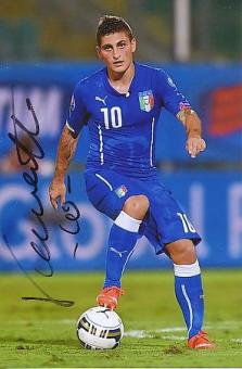 Marco Verratti  Italien Europameister EM 2021 Fußball Autogramm Foto original signiert 