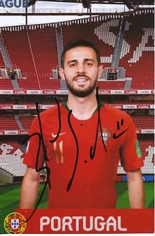 Bernardo Silva   Portugal  EM 2021 Fußball Autogramm Foto original signiert 