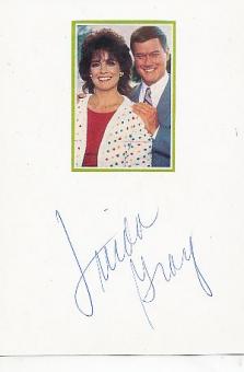 Linda Gray   Dallas  Film & TV Autogramm Karte original signiert 