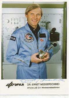 Dr. Ernst Messerschmid  Astronaut Raumfahrt  Autogramm Foto original signiert 