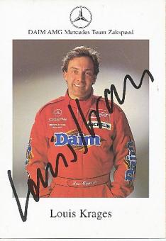 John Winter = Louis Krages  † 2001  Mercedes  Auto Motorsport  Autogrammkarte  original signiert 
