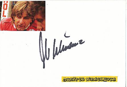 Manfred Winkelhock † 1985  Formel 1   Auto Motorsport  Autogramm Karte  original signiert 