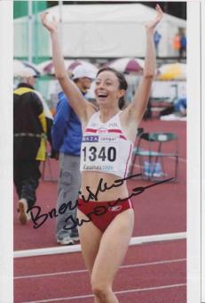 Iwona Brzezinska  Polen  Leichtathletik Autogramm Foto original signiert 