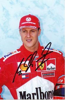 Michael Schumacher  Ferrari  Weltmeister Formel 1 Auto Motorsport  Autogramm Foto original signiert 