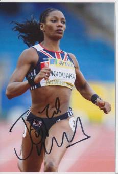 Joice Maduaka  Großbritanien  Leichtathletik Autogramm Foto original signiert 