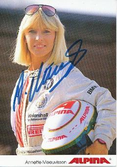 Annette Meeuvissen † 2004  BMW  Auto Motorsport  Autogrammkarte  original signiert 