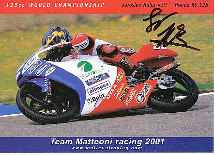 Jaroslav Hules † 2004  Tschechien  Motorrad Sport Autogrammkarte original signiert 