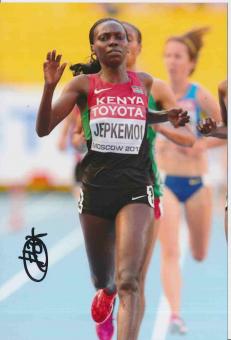 Hyvin Jepkemoi  Kenia  Leichtathletik Autogramm Foto original signiert 