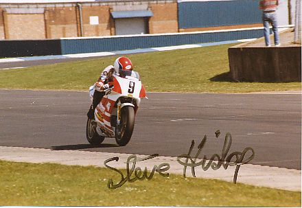 Steve Hislop † 1995  GB  Motorrad Sport Autogramm Foto original signiert 