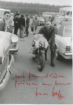 Karl Hoppe † 1987  Motorrad Sport Autogramm Foto original signiert 