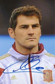 Iker Casillas  Spanien Weltmeister WM 2010  Fußball Autogramm Foto original signiert 
