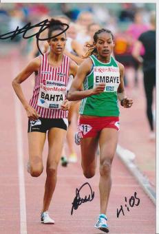 Bahta & Embaye  Leichtathletik Autogramm Foto original signiert 