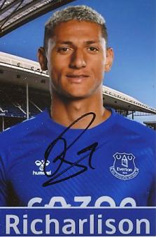 Richarlison  FC Everton  Fußball Autogramm Foto original signiert 