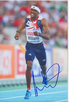 Conrad Williams  Großbritanien  Leichtathletik Autogramm Foto original signiert 