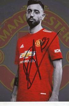 Bruno Fernandes  Manchester United  Fußball Autogramm Foto original signiert 
