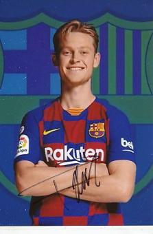 Frenkie de Jong  FC Barcelona  Fußball Autogramm Foto original signiert 