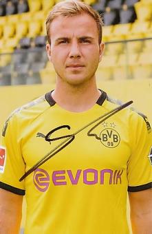Mario Götze  Borussia Dortmund  Fußball Autogramm Foto original signiert 