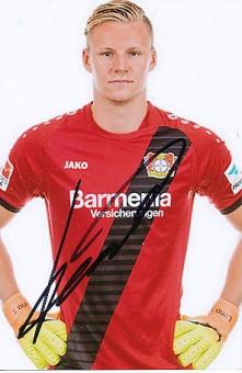 Bernd Leno  Bayer 04 Leverkusen Fußball Autogramm Foto original signiert 