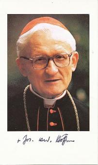 Joseph Höffner † 1987 Erzbischof von Köln  Kirche  Autogrammkarte  original signiert 