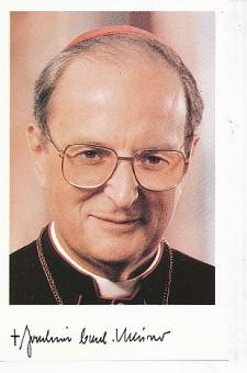 Joachim Meisner † 2017 Erzbischof von Köln  Kirche  Autogrammkarte  original signiert 