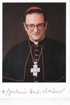 Joachim Meisner † 2017 Kardinal  Kirche  Autogrammkarte  original signiert 