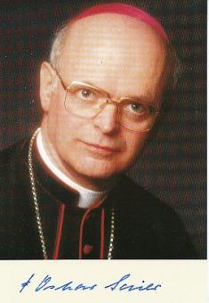 Oskar Saier † 2008  Erzbischof von Freiburg  Kirche  Autogrammkarte  original signiert 