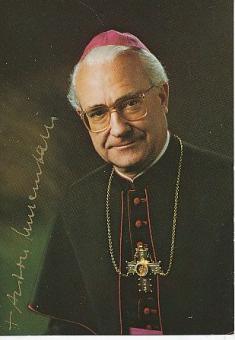 Anton Schlembach † 2020  Bischof von Speyer Kirche  Autogrammkarte  original signiert 