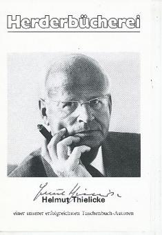 Helmut Thielicke † 1986 Theologe & Autor Kirche  Autogrammkarte  original signiert 