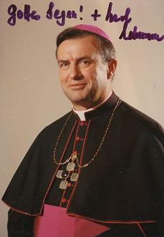 Karl Lehmann † 1987 Bischof von Mainz  Kirche  Autogramm Foto  original signiert 