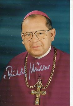 Rudolf Müller † 2012 Bischof von Görlitz  Kirche  Autogramm Foto  original signiert 