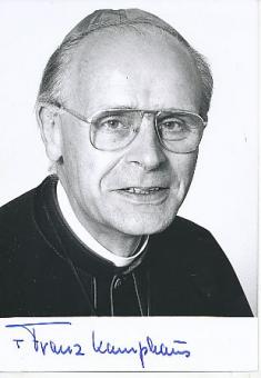Franz Kamphaus  Bischof von Limburg  Kirche  Autogramm Foto  original signiert 