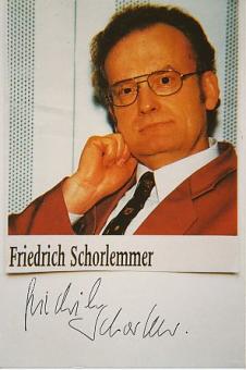 Friedrich Schorlemmer Theologe DDR  Kirche  Autogramm Foto  original signiert 