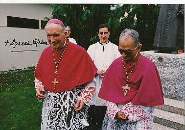 Marcel Lefebvre † 1991 Erzbischof Kirche  Autogramm Foto  original signiert 