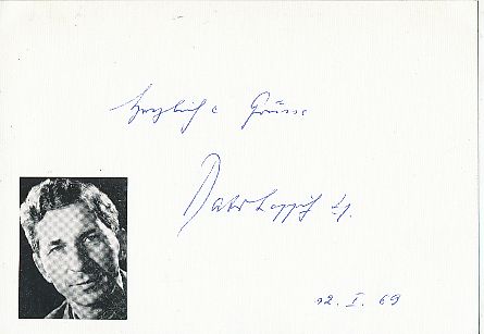 Johannes Leppich † 1992  Priester Kirche  Autogramm Karte original signiert 