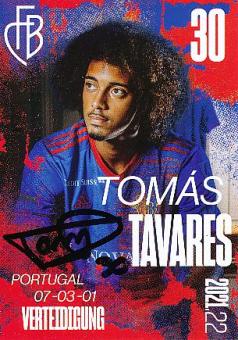 Tomas Tavares  FC Basel  2021/2022  Fußball Autogrammkarte  original signiert 