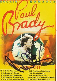 Paul Brady   Musik Autogrammkarte original signiert 