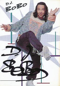 DJ Bobo   Musik Autogrammkarte original signiert 