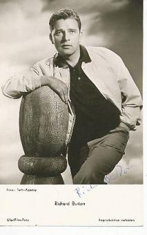 Richard Burton † 1984  Film + TV Autogrammkarte original signiert 