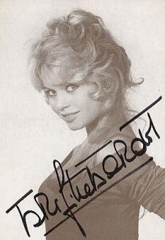 Brigitte Bardot   Film + TV Autogrammkarte original signiert 