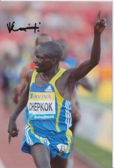 Vincent Kiprop Chepkok  Kenia  Leichtathletik Autogramm Foto original signiert 