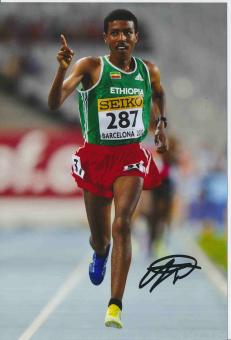Yigrem Demelash  Äthiopien  Leichtathletik Autogramm Foto original signiert 