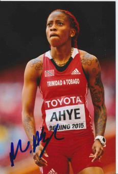 Michelle Lee Ahye  Trinidad  Leichtathletik Autogramm Foto original signiert 