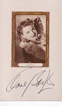 Anne Baxter † 1985  Film & TV Autogramm Foto original signiert 