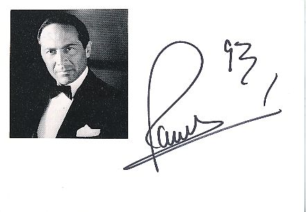 Paul Anka  Musik Autogramm Karte original signiert 