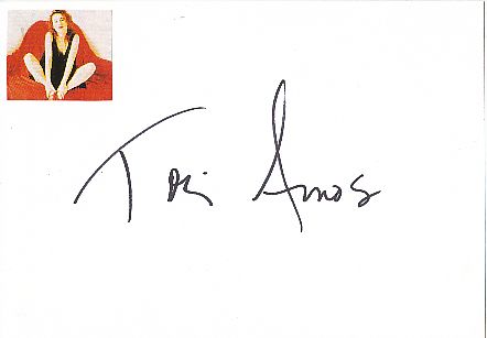 Tori Amos  Musik Autogramm Karte original signiert 