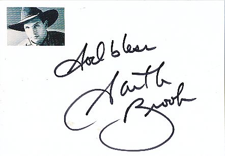 Garth Brooks  Musik Autogramm Karte original signiert 